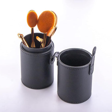 Yoseng Oval Foundation Brush 5 Pcs Toothbrush Makeup brushes Fast Flawless Application Liquid Cream Powder Foundation With Makeup Brush Case